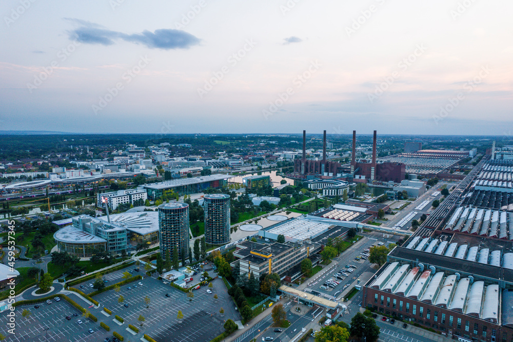 Obraz premium Wolfsburg von oben