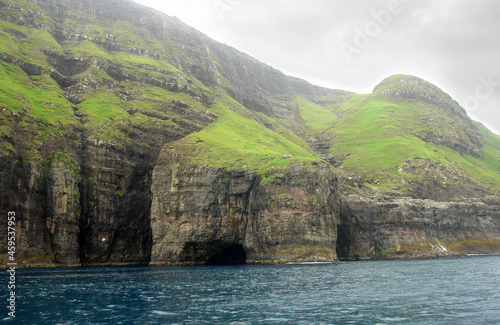 Bird cliffs near Vestmanna Streymoy Faroe Islands photo