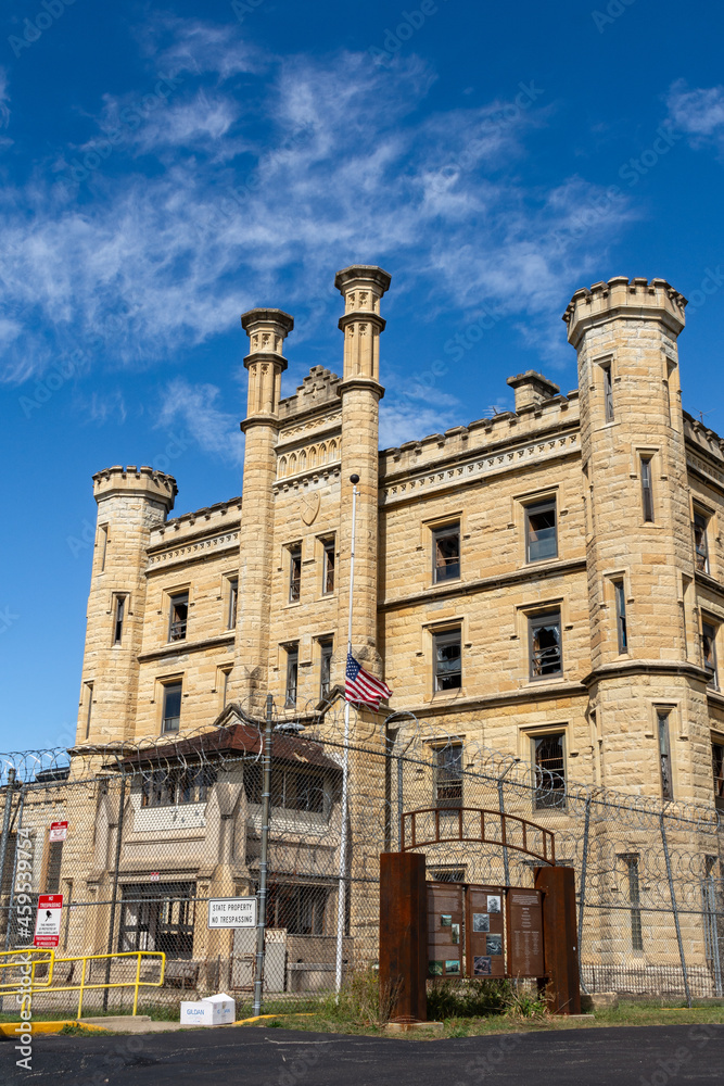 Old abandoned prison in Joliet, Illinois.
