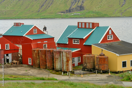 Við Áir -  former whaling station on the east coast of Streymoy in the Faroe Islands, near the village Hvalvík.