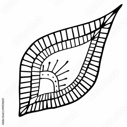 Patterned curls close-up on a white background. Fragments of vector graphics. Material for creating ornaments and seamless designs.