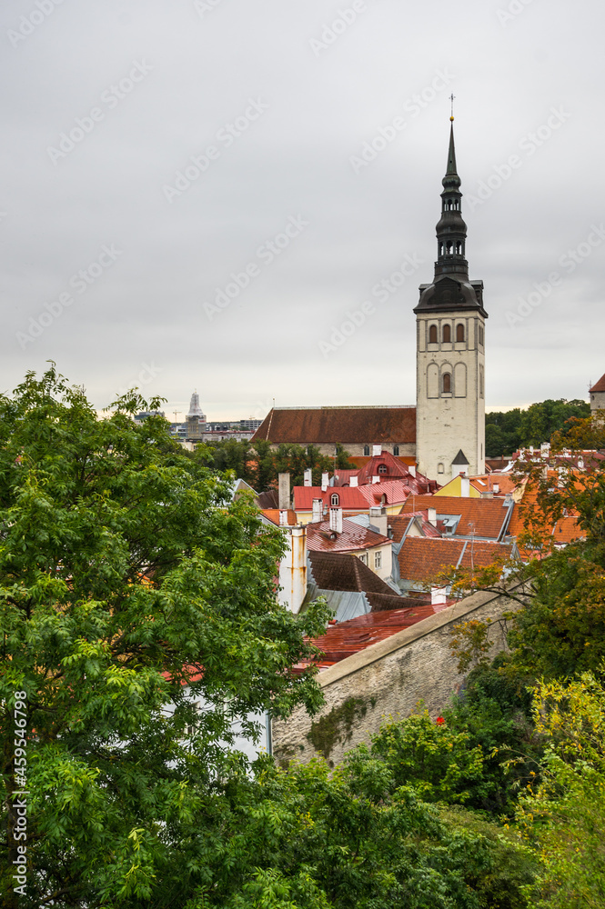 Top view of old Tallinn