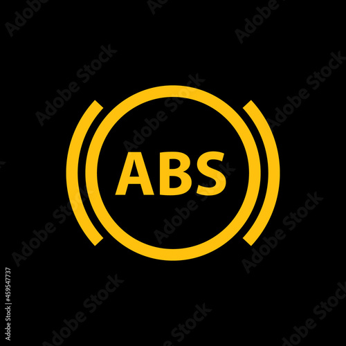 icon indicates abs. Vector