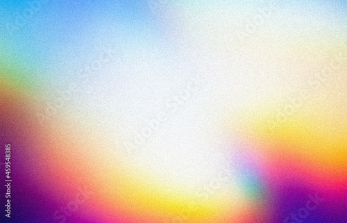 Abstract pastel holographic blurred grainy gradient background texture. Colorful digital grain soft noise effect pattern. Lo-fi multicolor vintage retro design. photo