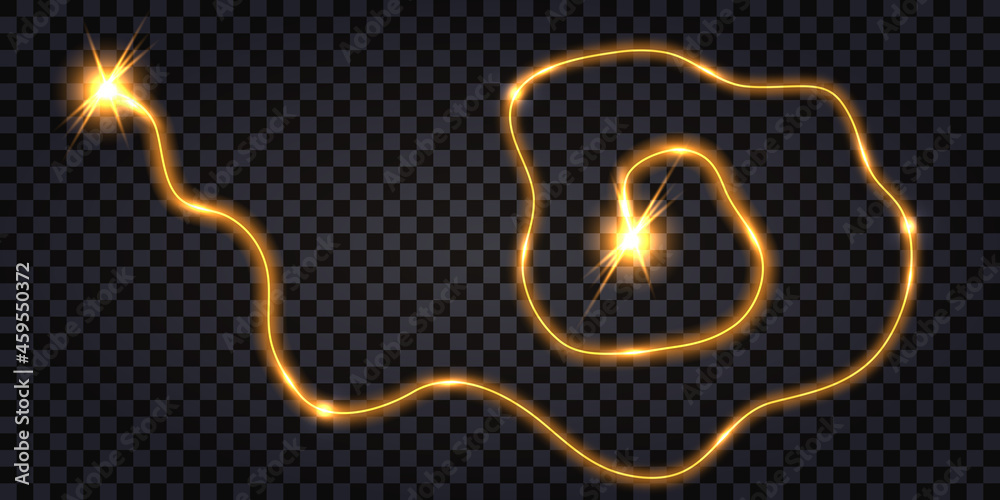 Electric energy discharge, lightning thunder bolt shock effect, power ...
