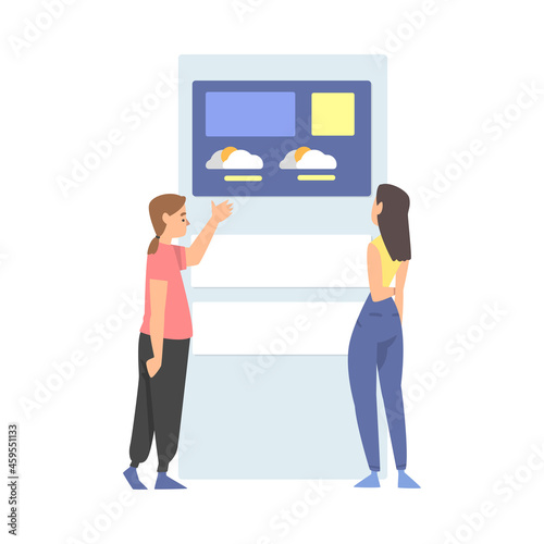 UX or User Experience Designer Creating Product and Service for Human computer Interaction Vector Illustration