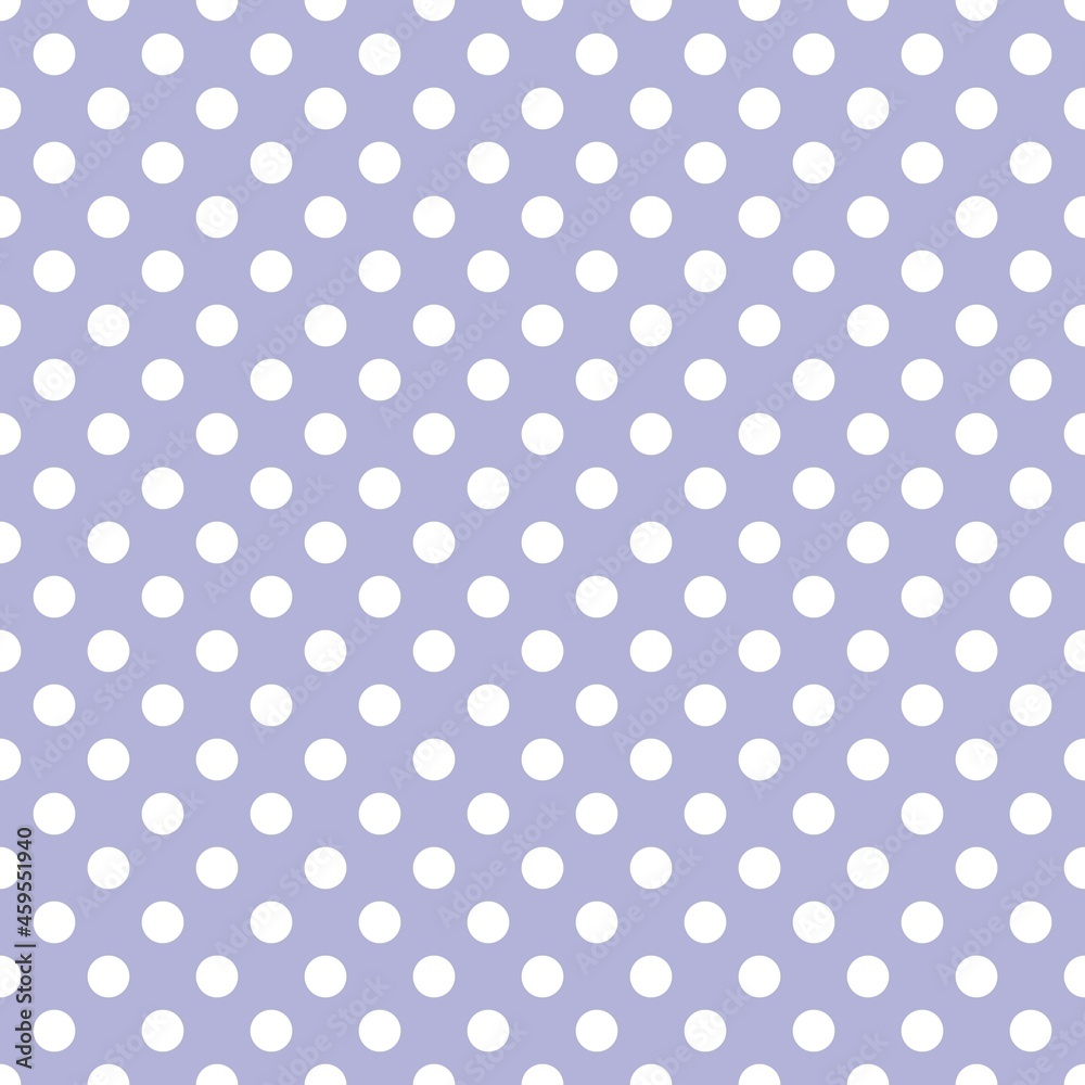 White and purple Polka Dot seamless pattern. Vector background.