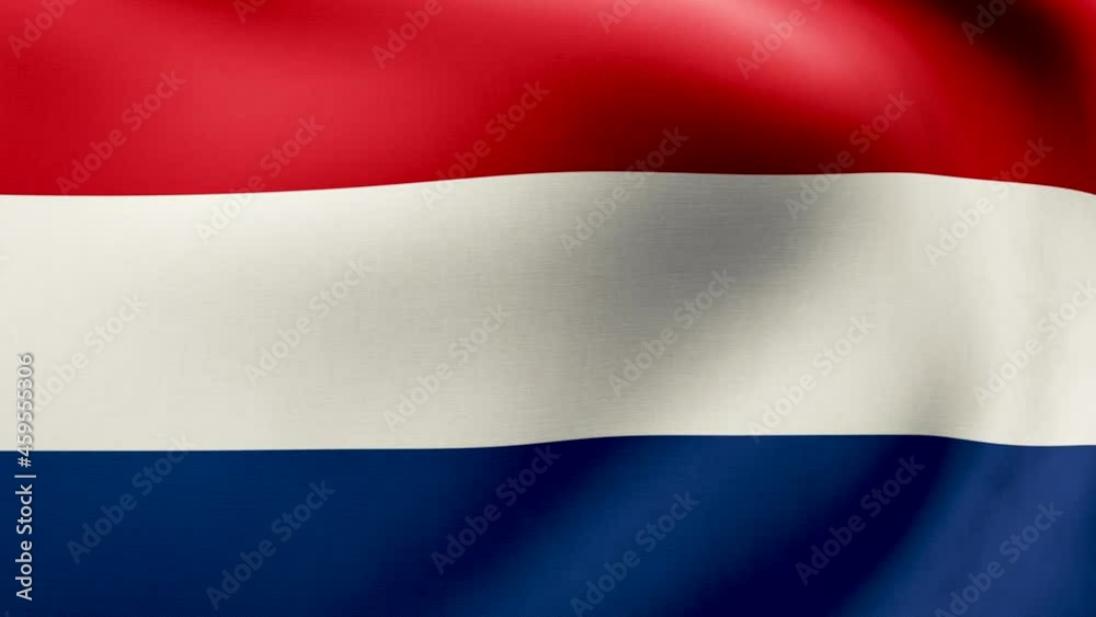 Flagge Niederlande oder niederländische Flagge weht im Wind - Holland Flagge Flagge Niederlande oder niederländische Flagge weht im Wind - Holland Flagge