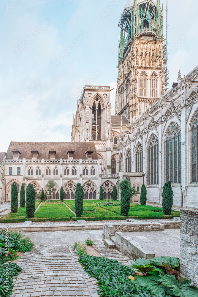 Cathedral of the city of Rouen in Normandy