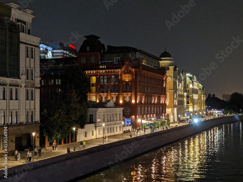 night view of the town