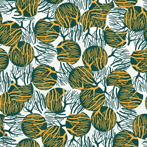 seamless pattern with branches