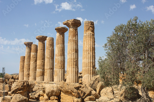 Remains of the Temple of Heracles, Agrigento’s Valle dei Templi, Valley of the Temples, 
