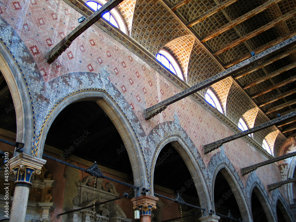 Ceiling of Chiesa Santo Stefano (Saint Stephen's Church), Venice, Italy