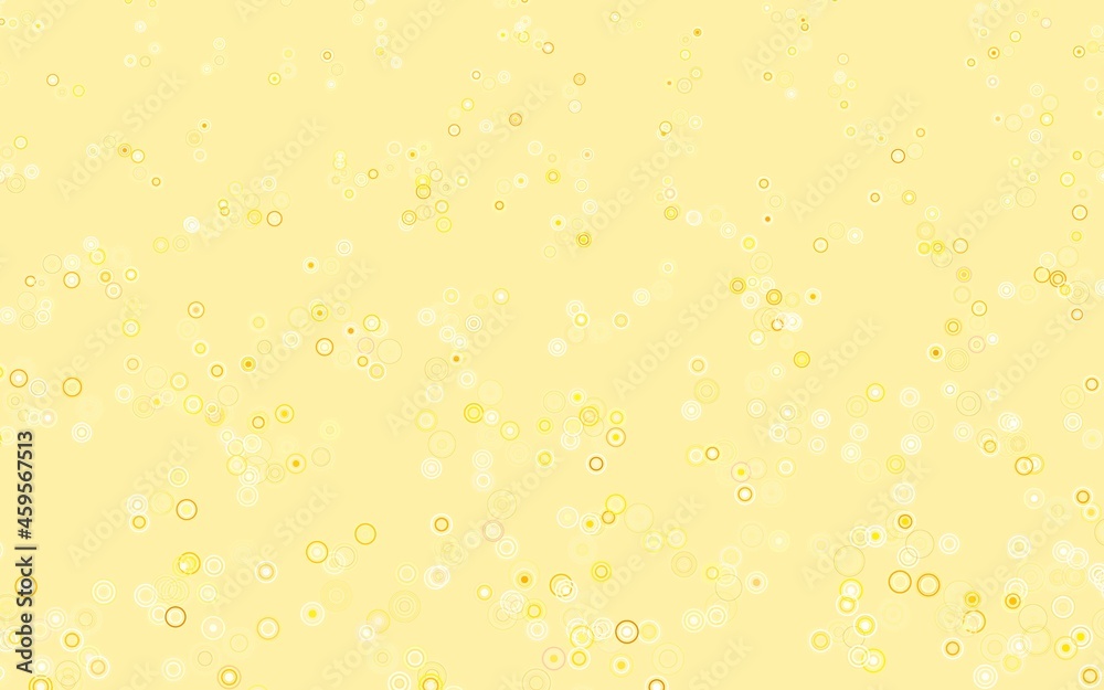 Light Green, Yellow vector texture with disks.