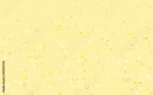 Light Green, Yellow vector texture with disks.