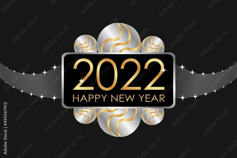 2022 happy new year celebration - obrazy, fototapety, plakaty 