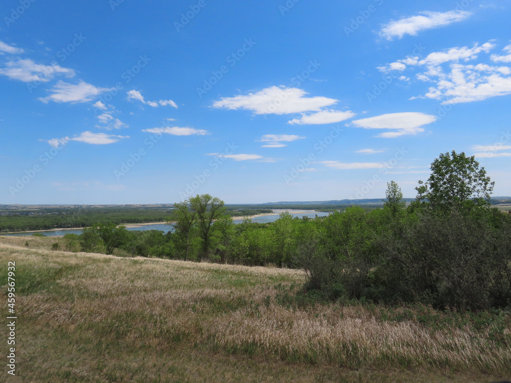 The Missouri River from the Fort Abraham Lincoln State Park in North Dakota.