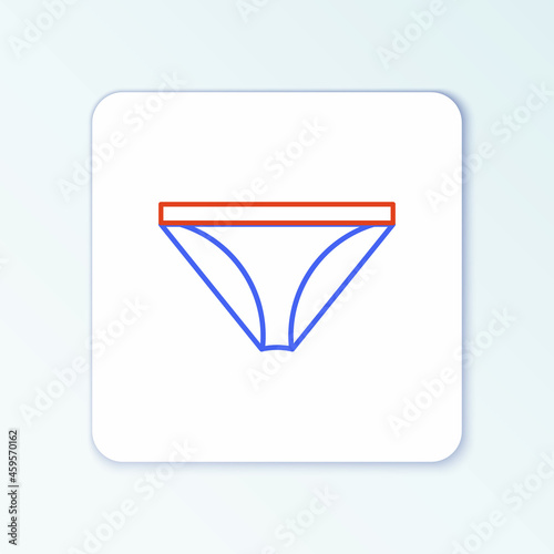 Free Download Line Men underpants icon isolated on white background. Man underwear. Colorful outline concept. Vector - GFXLoad
