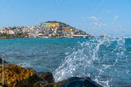 Fototapeta Naklejka Na Ścianę i Meble -  Kusadasi, Aydin, Turkey - August 22, 2021: Kusadasi city by aegean sea.