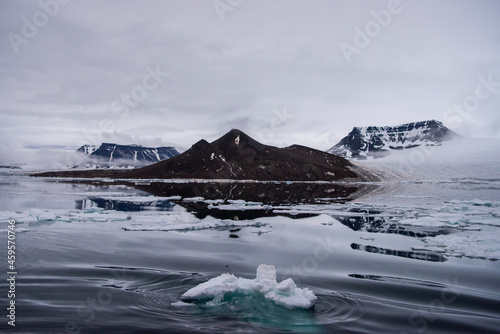 Iceberg in polar regions  the North Pole