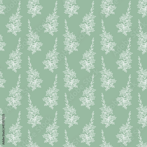 Seamless artemisia pattern