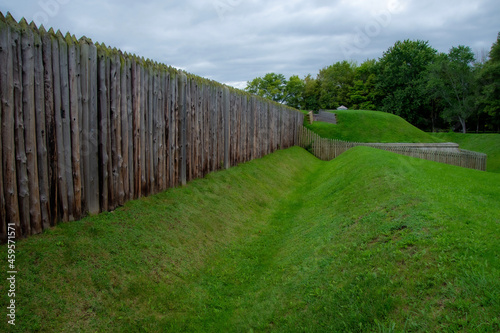 Part of a fort in the niagara valley in canada