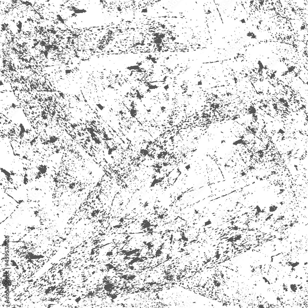 Fototapeta premium Abstract grunge pattern. Vintage dirty splash. White chalk effect. Vector grunge texture. Seamless Aged grain surface. Distress wall with crack rusty. Weathered grunge background.