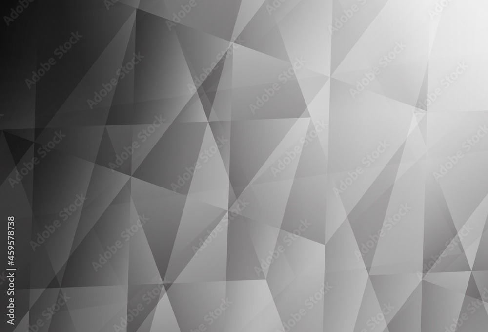 Light Gray vector polygonal template.