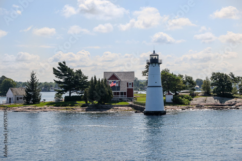 ighthouses on the St Lawrence River in the midst of the Thousand Islands photo