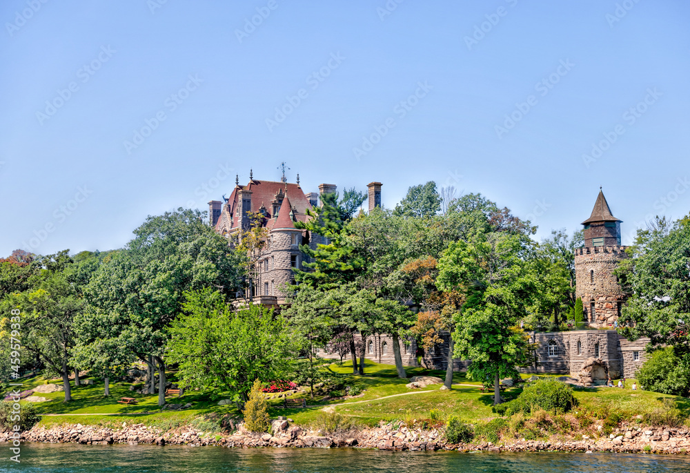Boldt Castle on Heart Island in the Thousand Islands along the St Lawrence River