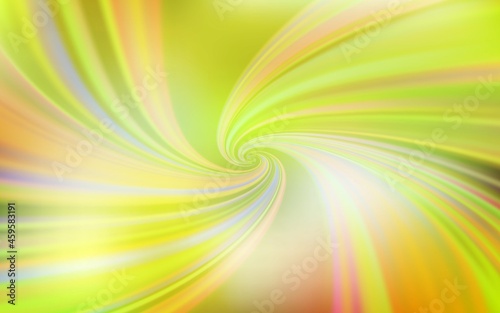 Light Green, Yellow vector pattern with bent lines.