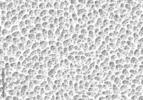 Vector seamless pattern of organic texture similar to sponge, tuff or coral