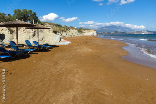 Red sands of Xi beach, Kefalonia, Ionian Islands, Greece