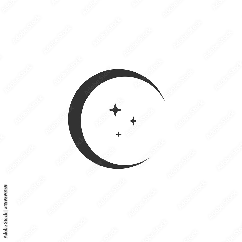 Fototapeta premium Moon logo vector