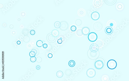 Light Blue  Yellow vector layout with circle shapes.