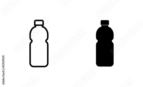 Bottle icons set. bottle sign and symbol