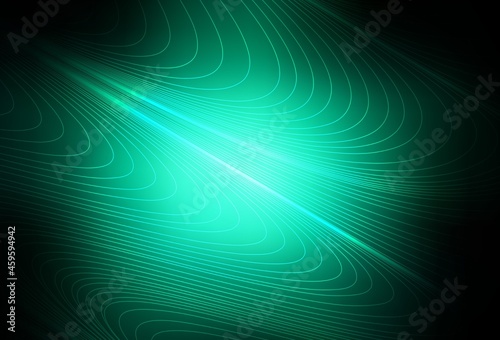 Dark Green vector texture with colored lines.