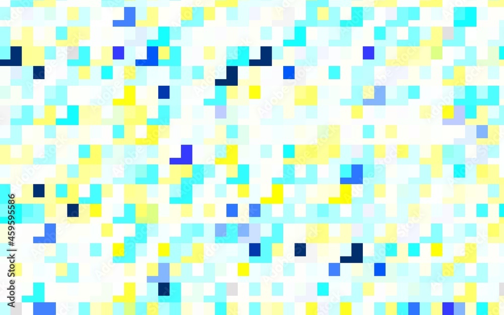 Light Blue, Yellow vector layout with lines, rectangles.