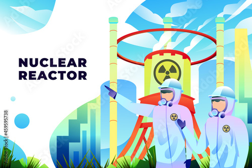 Nuclear Reactor - Vector Illustration
