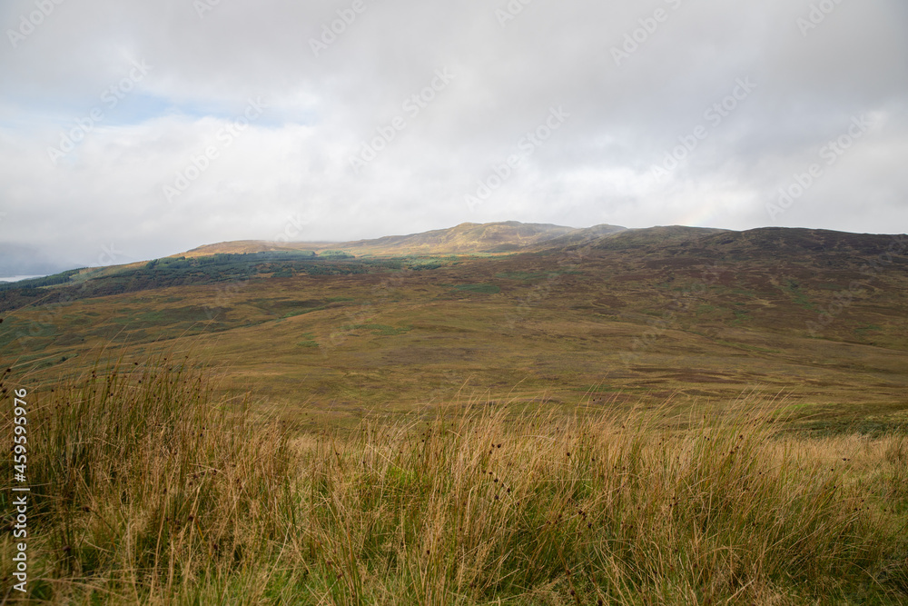 The dramatic landscape of the Scottish highlands, UK