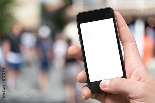 Concept of certificate of vaccination against covid-19 Coronavirus mandatory for traveling  phone