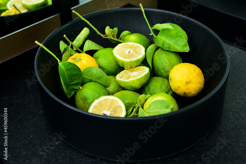 oranges on a kitchen counter 