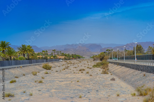 Mountains of the island of Gran Canaria  originally - this is a volcano and the landscape was formed as a result of its activity