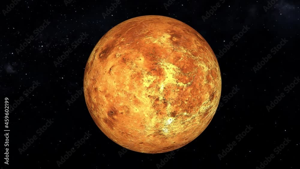 Planet Venus Rotating Planet Venus Rotating