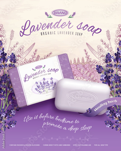 Lavender soap ads
