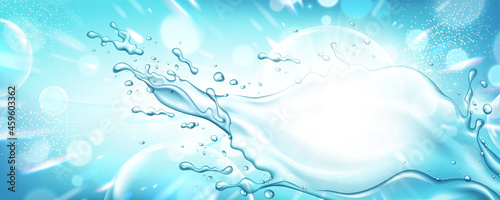 Splashing water effect