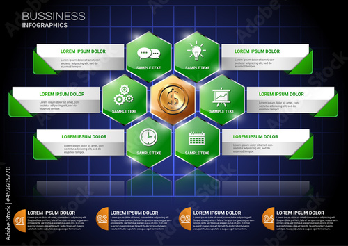 Bussiness infographic template