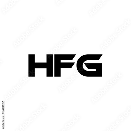 HFG letter logo design with white background in illustrator, vector logo modern alphabet font overlap style. calligraphy designs for logo, Poster, Invitation, etc.