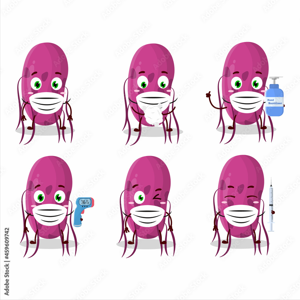 Obraz premium A picture of virus molecule cartoon design style keep staying healthy during a pandemic