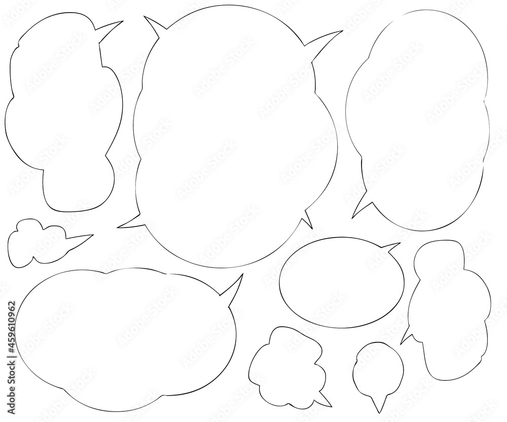 Fototapeta premium 吹き出しセット